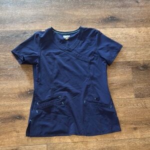 Scrubstar navy scrub top‎ XS